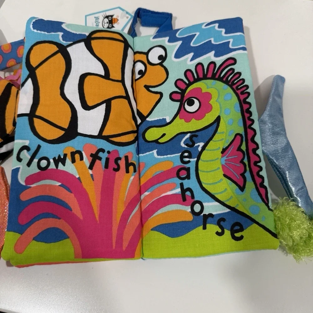 Jellycat Sea Tails‎ Soft Activity Book Anne Wilkinson Baby Cloth Toy